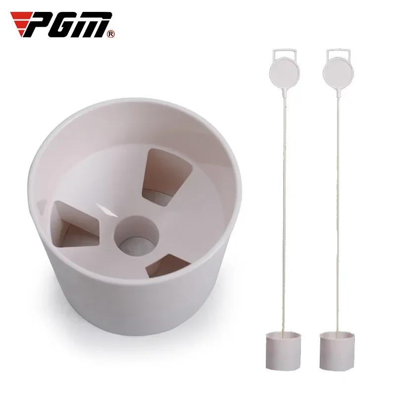 PGM Golf Putting Green Backyard ABS Plastic Practice Hole Cup Flag Stick Pitch Equipment White Accessories About 500g 10.5cm