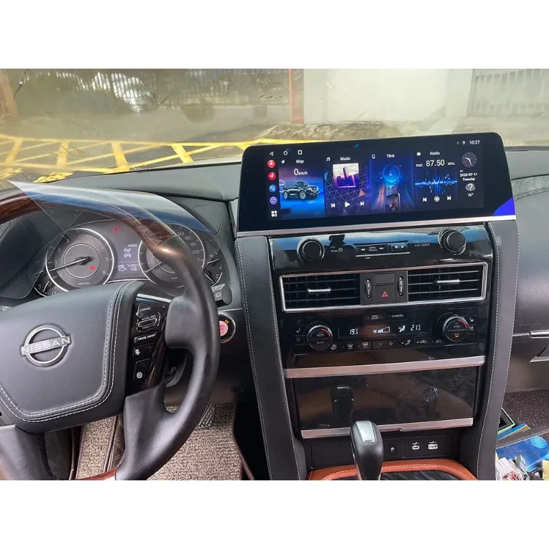 16.2 ''12 راديو السيارة مشغل وسائط متعددة لنيسان باترول Y62 QX80 ترقية 2023 شحن لاسلكي Carplay 4G 360
