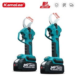 Kamolee 50mm Brushless Cordless Electric scissors Pruner pruning Shears Efficient Fruit Tree Bonsai Pruning Branche Cutter