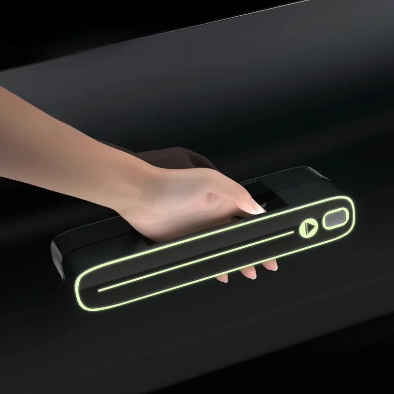 ل Denza N9 N8L مقبض الباب مضيئة ملصق مقبض الباب تذكير المضادة للخدش حماية الشارات ديكور اكسسوارات السيارات الخارجية