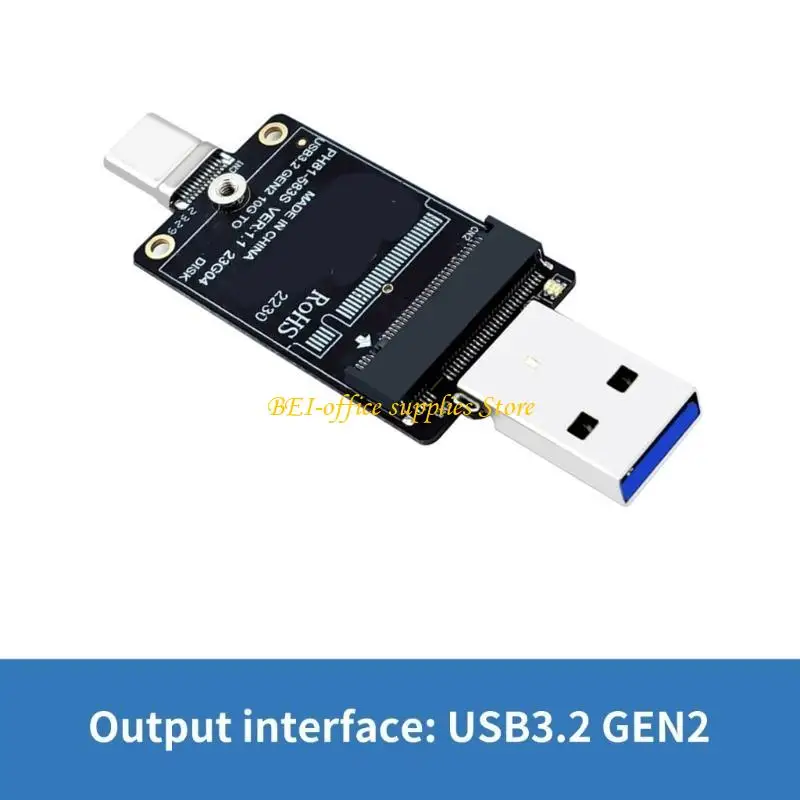 A9LC M.2 NVME SSD Adapter M.2 to USB A TYPE C SHAND DIRCENT CONTERTER SUPPERT M.2