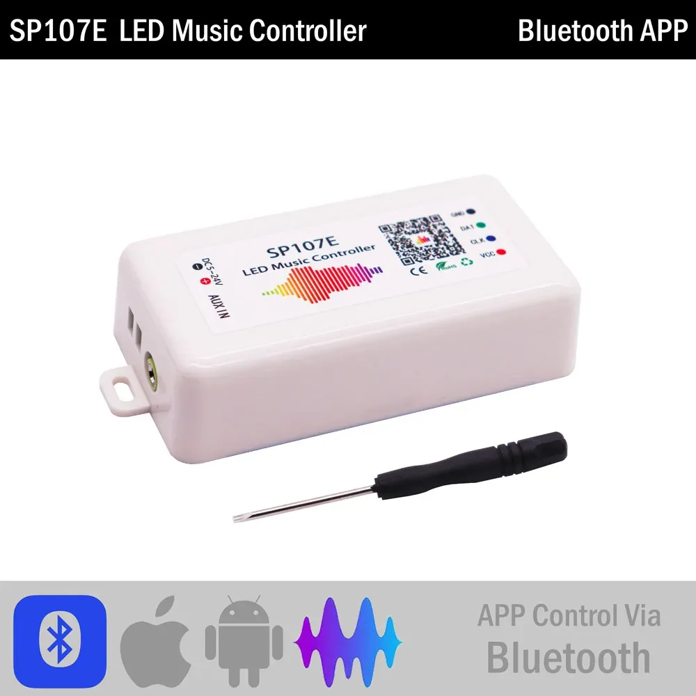 WS2812B WS2811 piksele kontroler taśmy ledowej Wifi /Bluetooth/pilot do muzyki SP108E SP511E SP801E SP110E SP105E SP107E DC5-24V