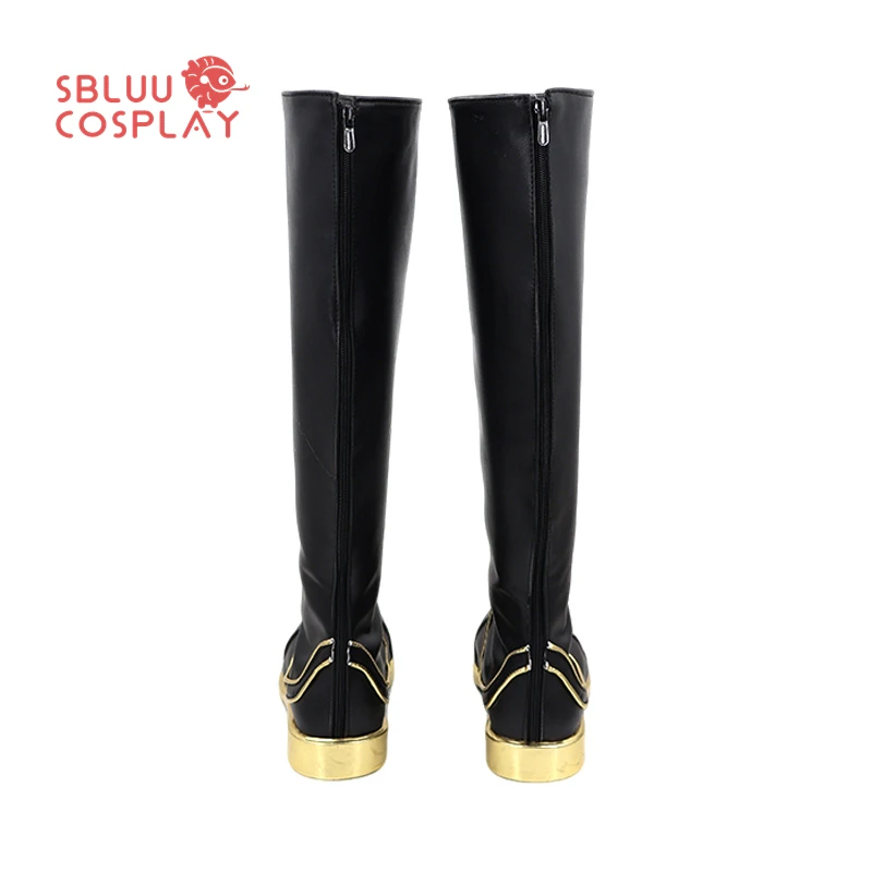 SBluuCosplay Gioco FGO Emiya Shirou Scarpe Cosplay Stivali su misura per feste di Halloween