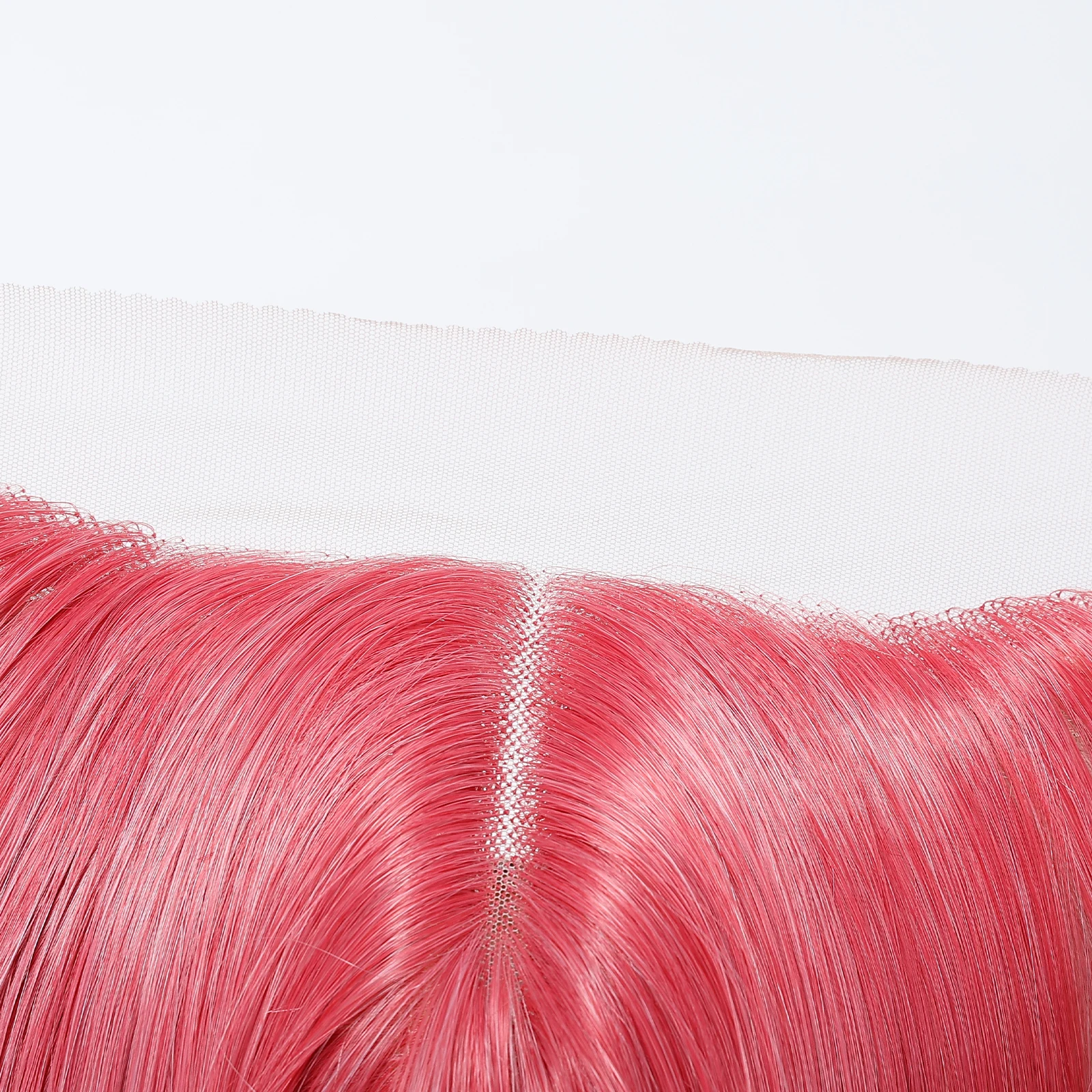 HENRY MARGU 5*1 Lace Frontal Synthetic Wigs Platinum Ombre Long Layered Lace Front Wig Middle Part Pink Cosplay Wigs for Women