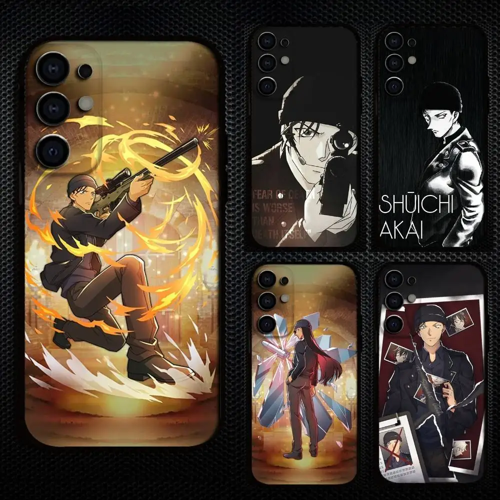

S-Shuichi A-Akai Phone Case For Samsung S25,S24,S21,S22,S23,S30,Ultra,S20,Plus,Fe,Lite,Note,10,9,5G Black Cover