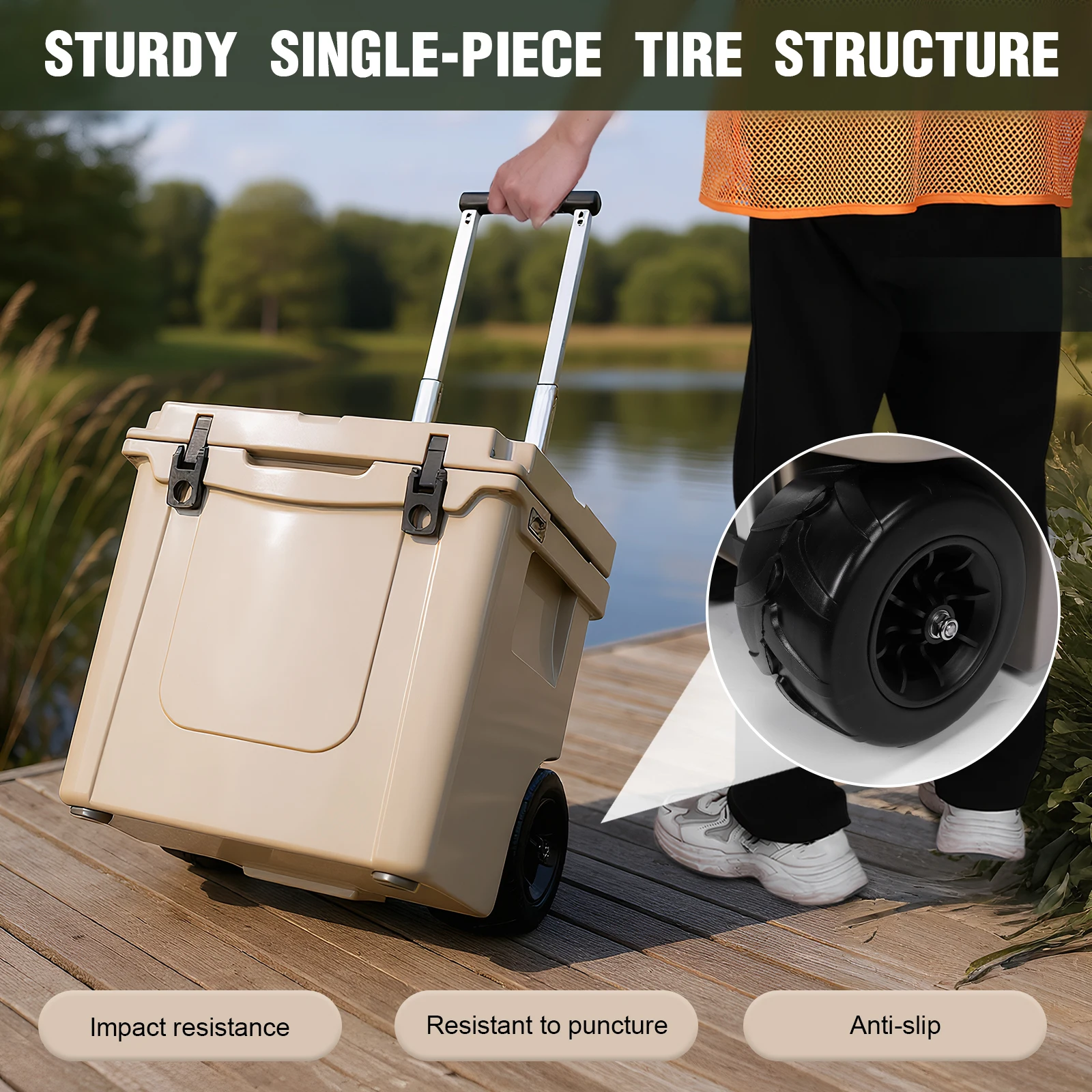 

5L Insulated Cooler Box Refrigerator Portable Wheel Insulation Ice Chest Box Travel Essentials Mobile Cooler Camping Insulation