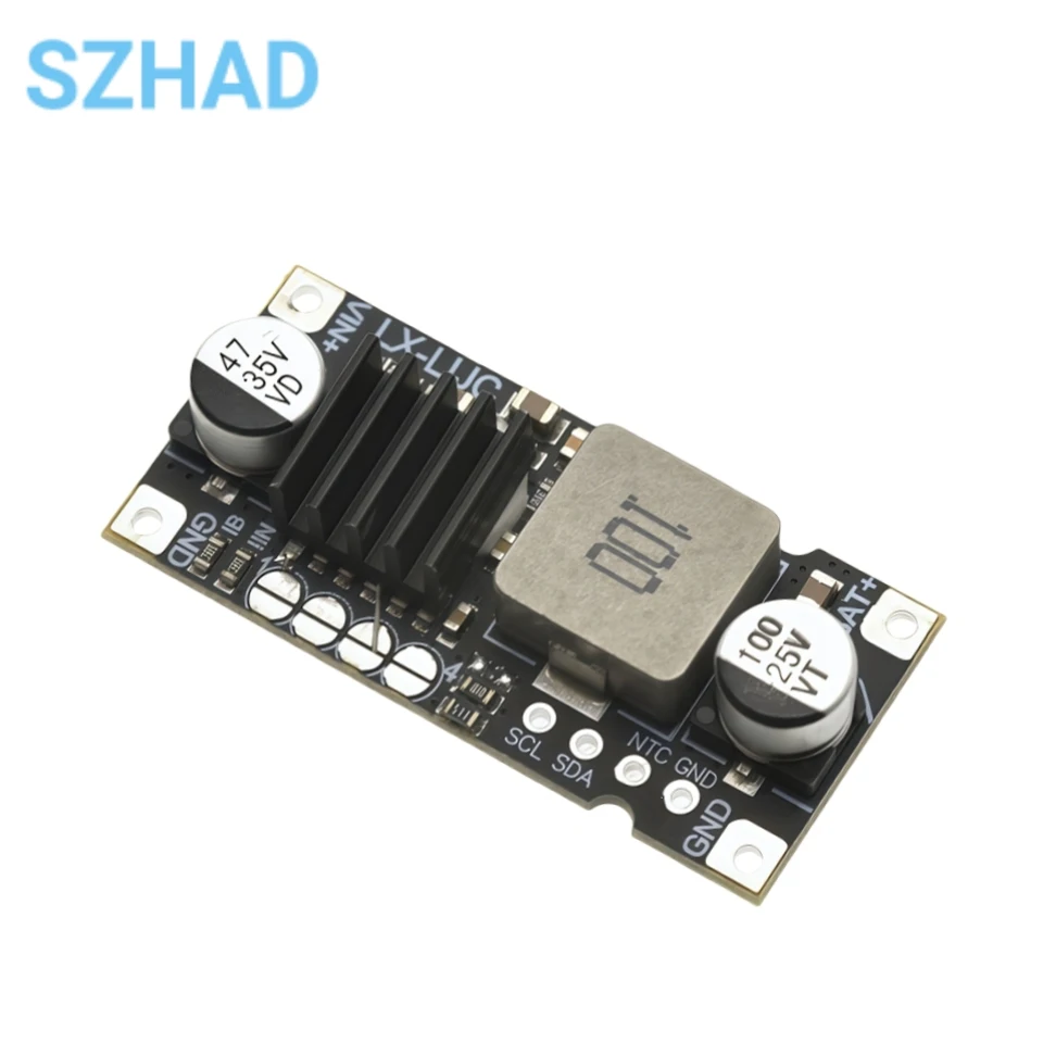 Módulo step-down de carregamento de bateria de lítio DC5V-26V 1S/2S/3S/4S 3A 40W com corrente de proteção de temperatura ajustável