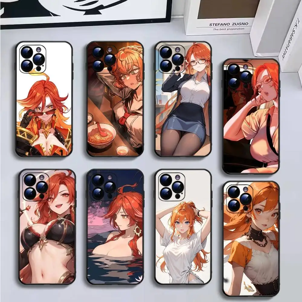 

Чехол для телефона Game L-Limbus Company для iPhone 17,16,15,14,13,12,11 Plus, Pro Max, мягкий черный чехол