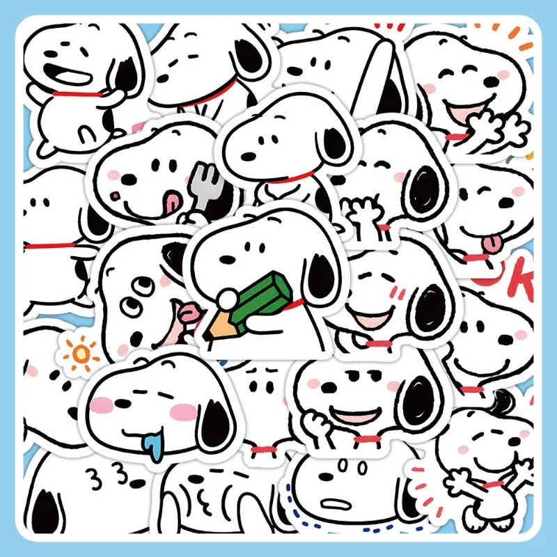 Snoopy cartoon cartoon cute helmet phone case diy graffiti sticker creative personality kawaii waterproof decorative sticker