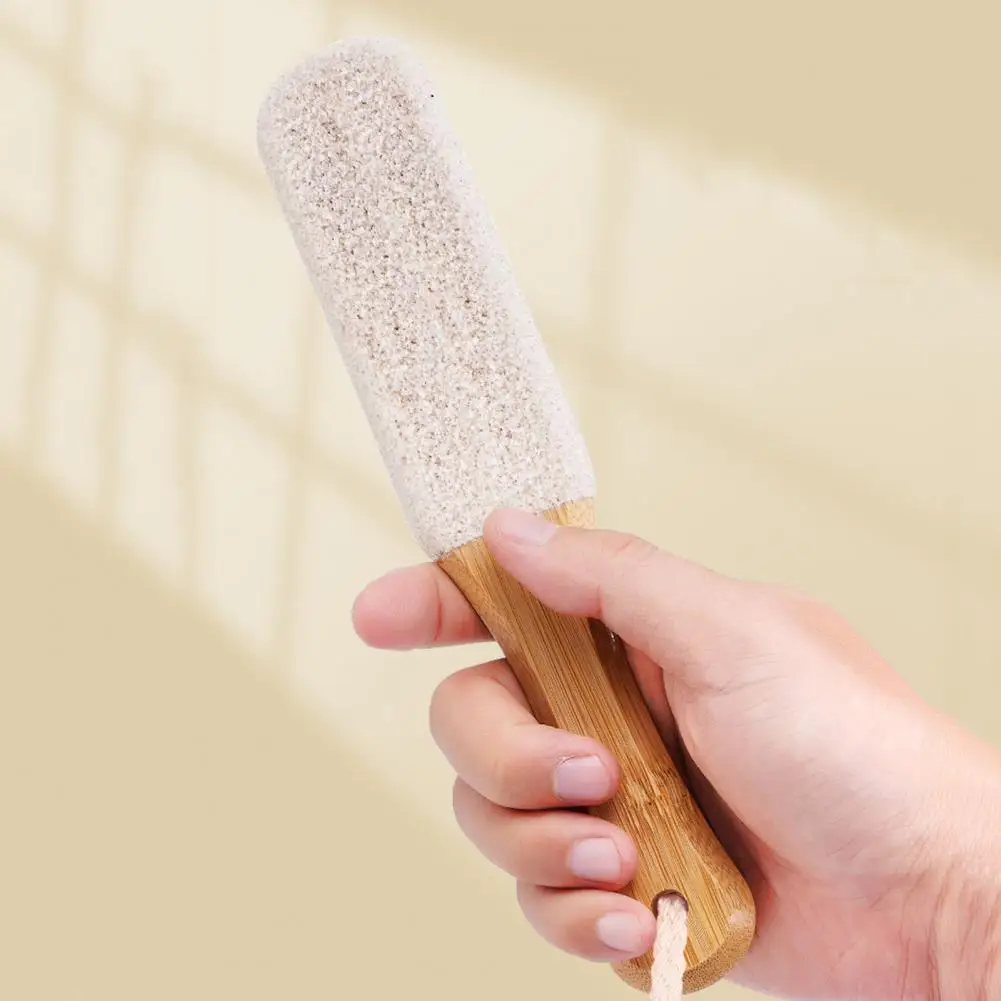 

Foot Rubbing Board Foot Grinder for Calluses Ergonomic Wooden Foot File Pumice Stone Set for Callus Removal for Smooth