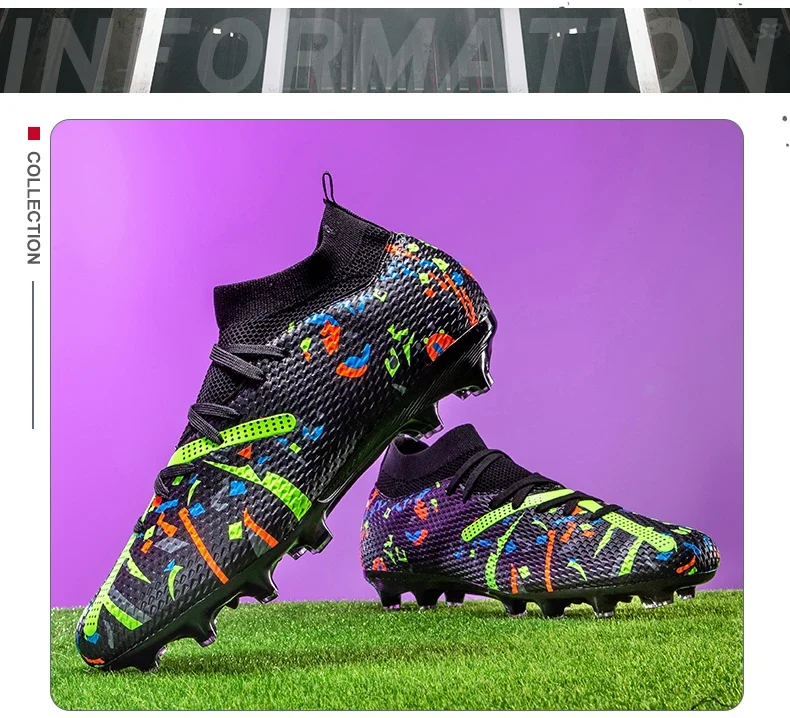Neue Herren-Fußballschuhe Professionelle Outdoor-Sportschuhe Rutschfeste Trainingsschuhe Sneakers Rasen-Fußballstiefel Ultraleicht Unisex – Detail 9