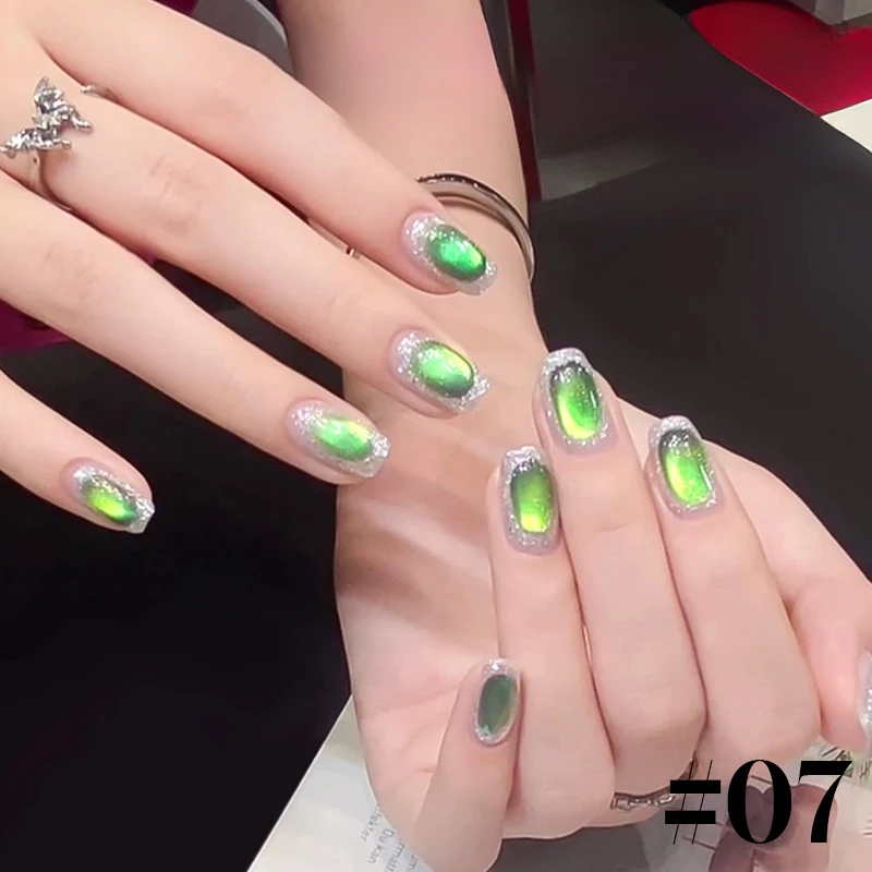 MIANEL 10ML 1-8 stücke Bululan Lila Serie Cat Eye Gel Nagellack Glas Perlen Nägel Rosa Nägel für Weihnachten Nägel Grüne Nägel