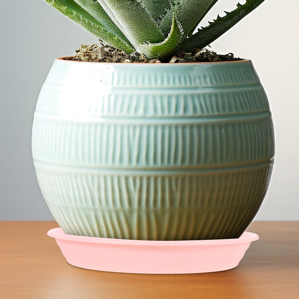

10Pcs Robust Colorful Plastic Plant Trays For Pots, Thick Drip Trays, Flower Pot Bottom Saucers, Waterproof Base For Garden Care