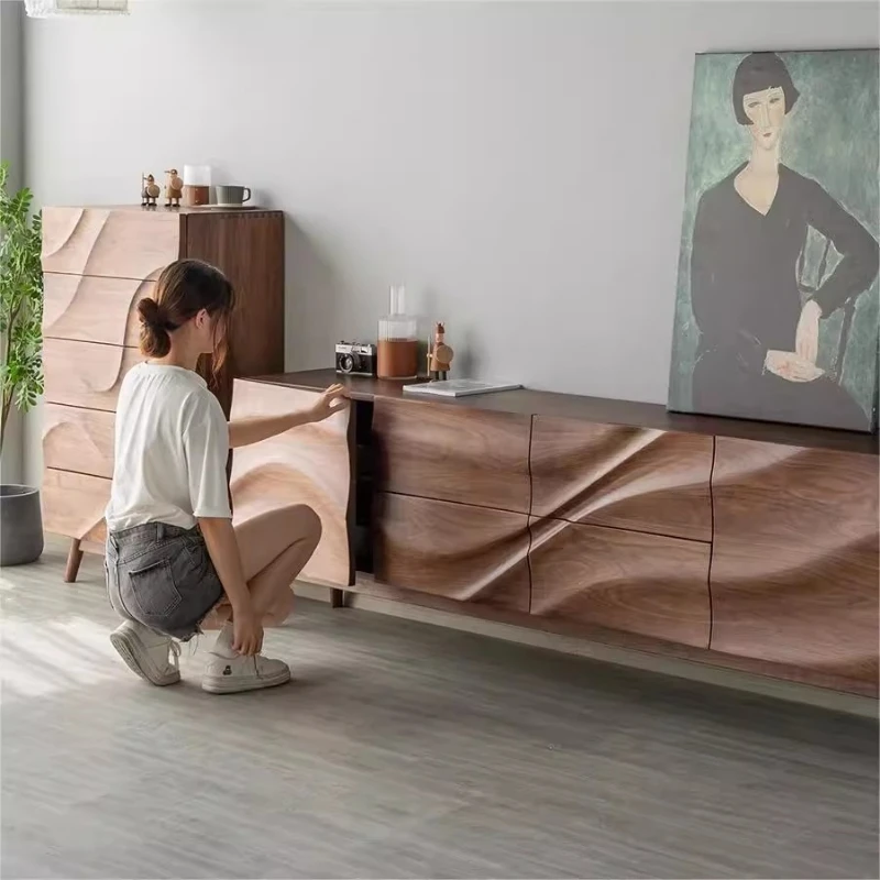 

Modern Stand TV Cabinet Entertainment Center Electric Fireplace Floating Wood Console Storage Unit Muebles Home Furniture