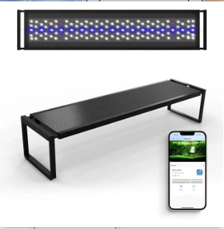 FZONE Aquarium Light for Plants, 72W LED Fish Tank Light for 47–55 ", Full Spectrum with APP Control, Timer & Sunrise/Sunset