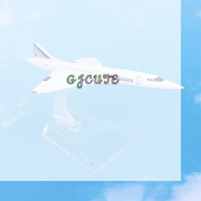/GJ/Concorde Air France Airplane Model Airliner Alloy Diecast Air Plane Model Toys Collection Home Decor Miniatures 1:400