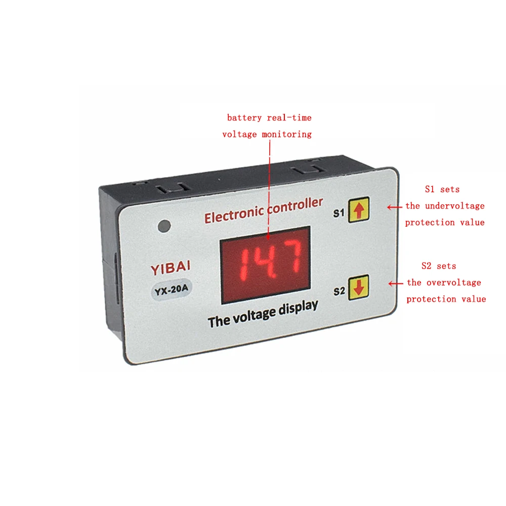 12V Battery Low Voltage Cut Off Switch Under Voltage Controller Protection Module Over-discharge Protection Low-power Board