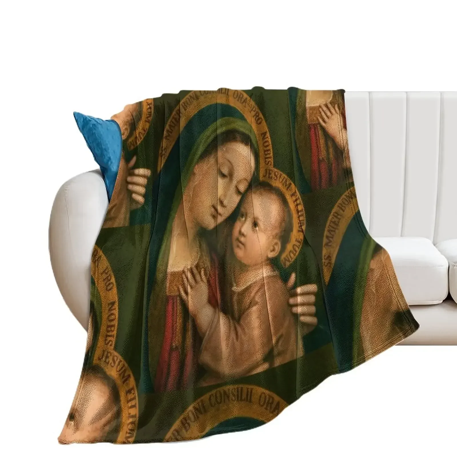 Our Lady of Good Counsel Throw Blanket Summer Beddings For Sofa Thin Luxury Throw halloween Blankets