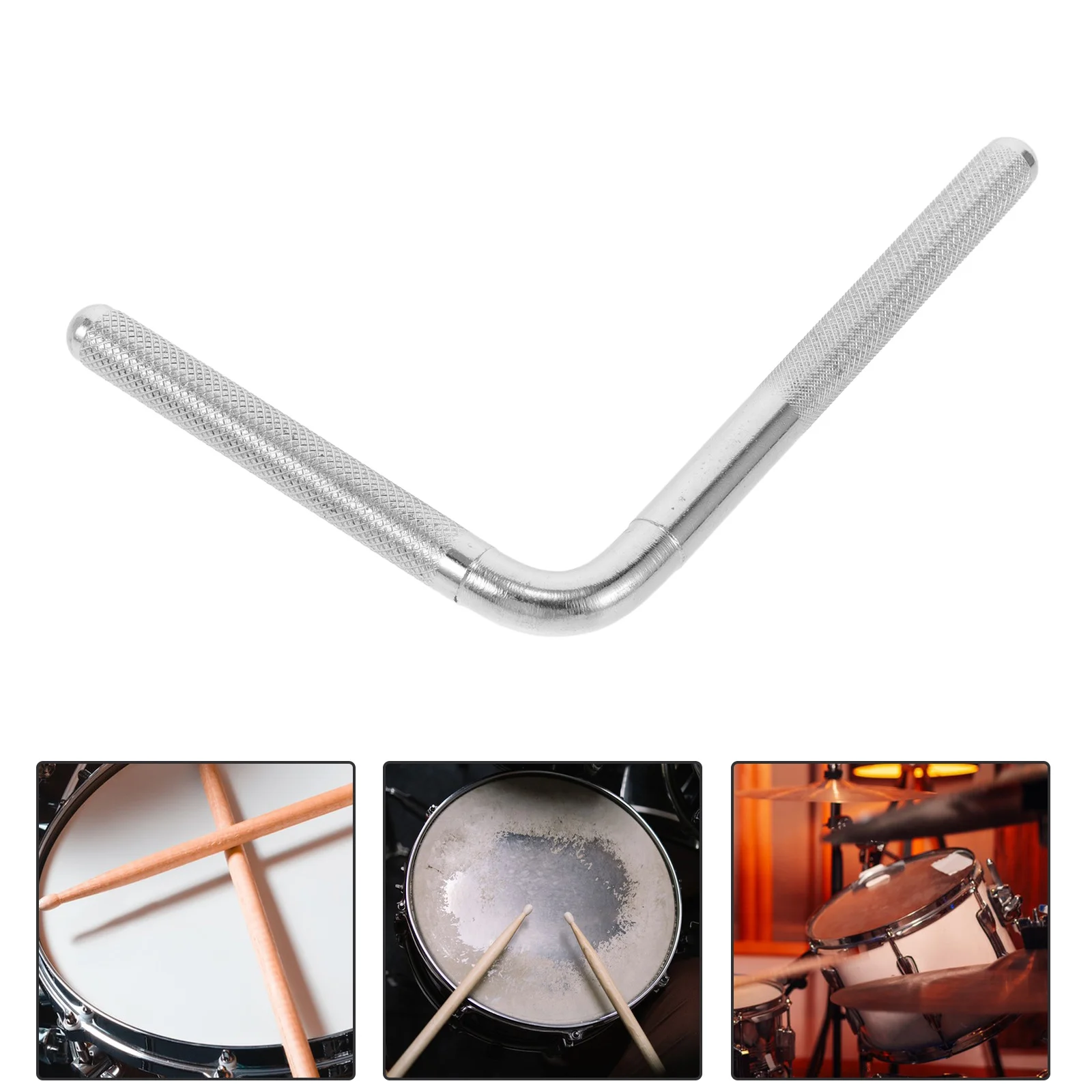 

Metal Cowbell Bracket L-Shaped Arm Drum Kit Mounting Stand Extension Rod Drum Accessory Cowbell Bracket Extension Rod
