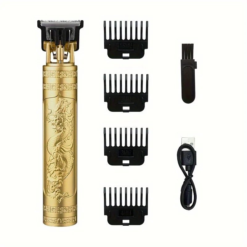 Professional hairdressing kit and beard trimmer set, USB rechargeable wireless electric hairdressing kit with sharp blades. image 4