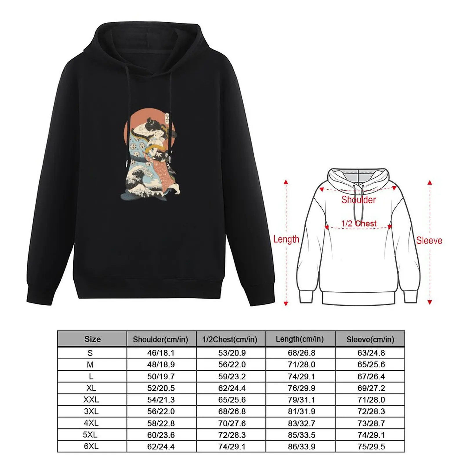 The Kiss Ukiyo-e Pullover Hoodie men's coat streetwear men men hoodie