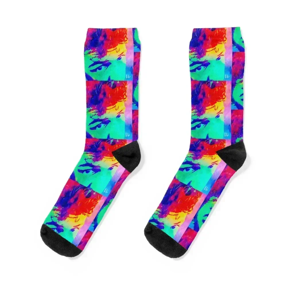 

Boy Eyes Watercolor Color Full Socks compression japanese fashion cotton Mens Socks Women's