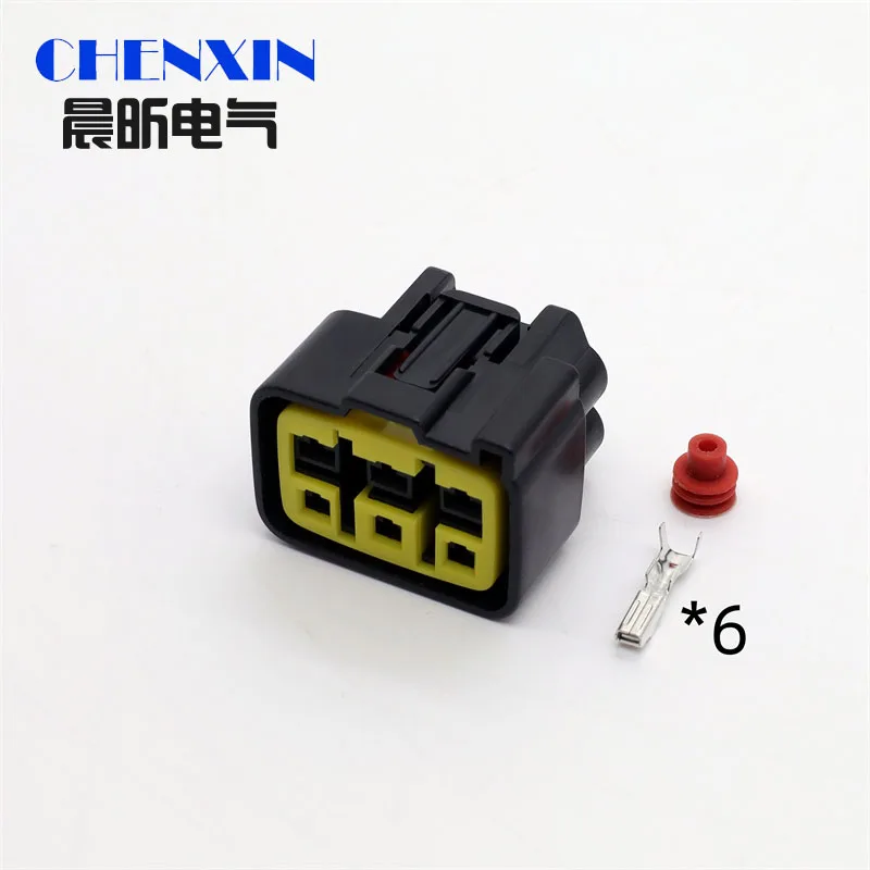 

car accessory 6P FSW-C-6F-B Automobile Waterproof Socket Car Modification Plug Accessories Auto Sealed Adapter