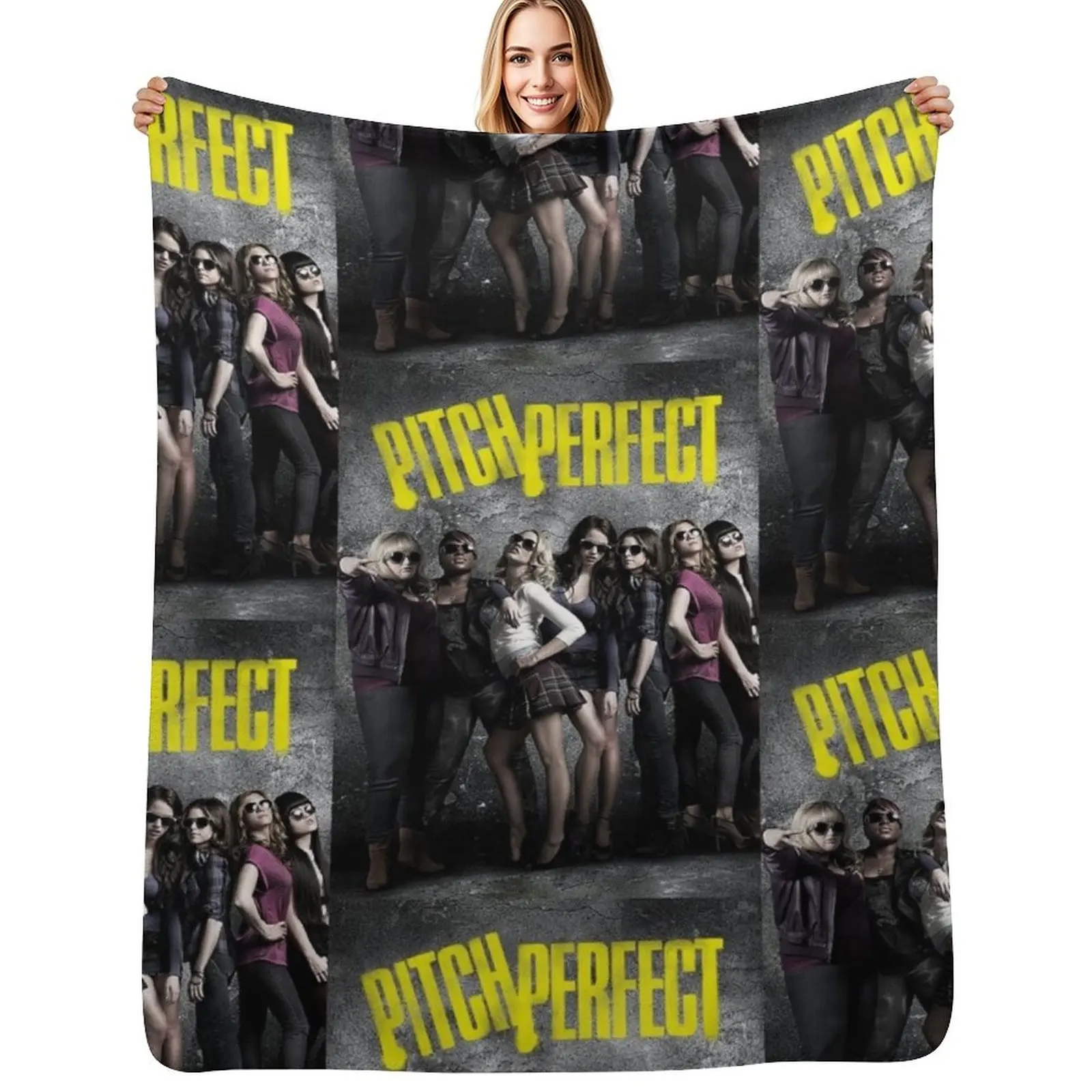 

Pitch Perfect Film Comedy Throw Blanket Stylish Couch Blanket for Home Living Room