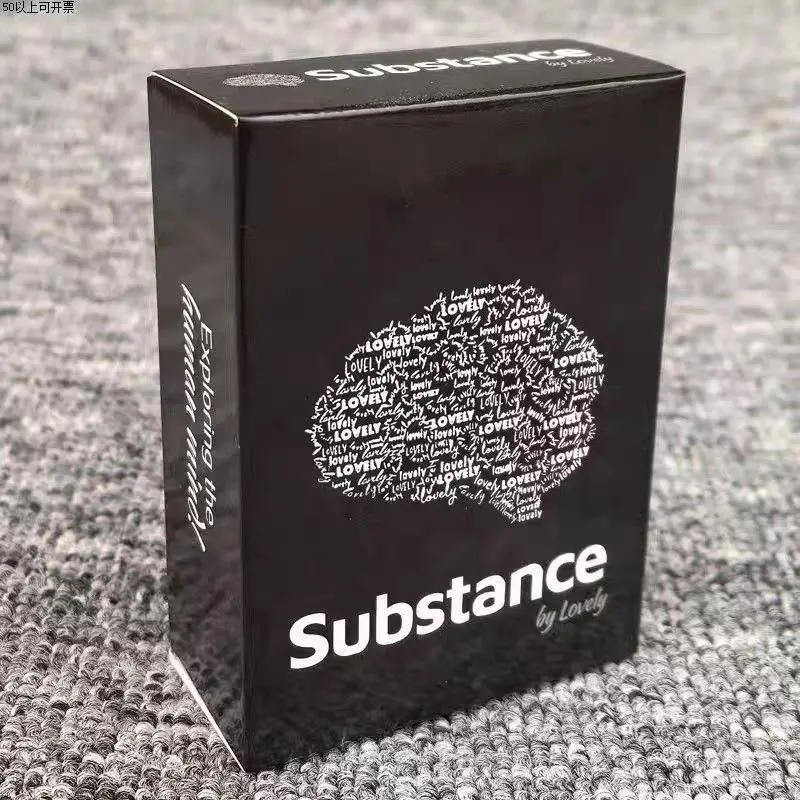 9X6.5cm Substance By Lovely English Edition Cute Deep Conversation Card Game Meaningful Dialogue with 90 Pcs Cards
