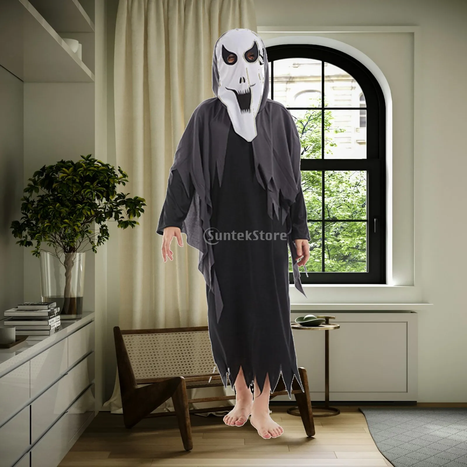 

Kids Halloween Costume for Boys Girls Cosplay Outfit Dress up Devil Outfit Clothing Ghost Costume Scream Costume for Performance