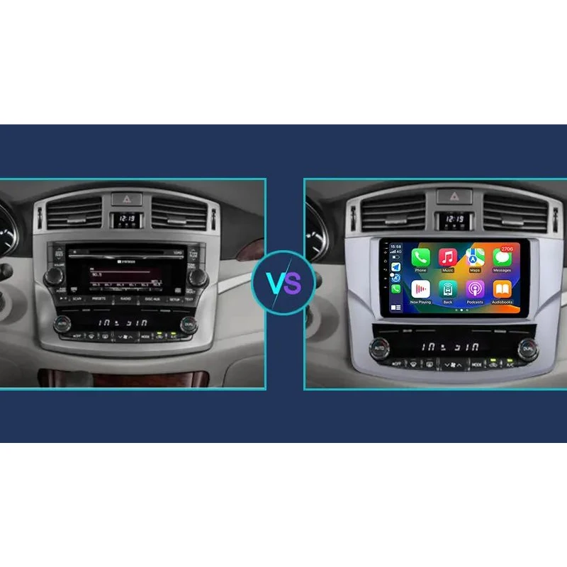 Android 14 2 Din Car Multimedia Player For Toyota Avalon 2010-2015 Head Unit Stereo GPS Navigation BT WIFI