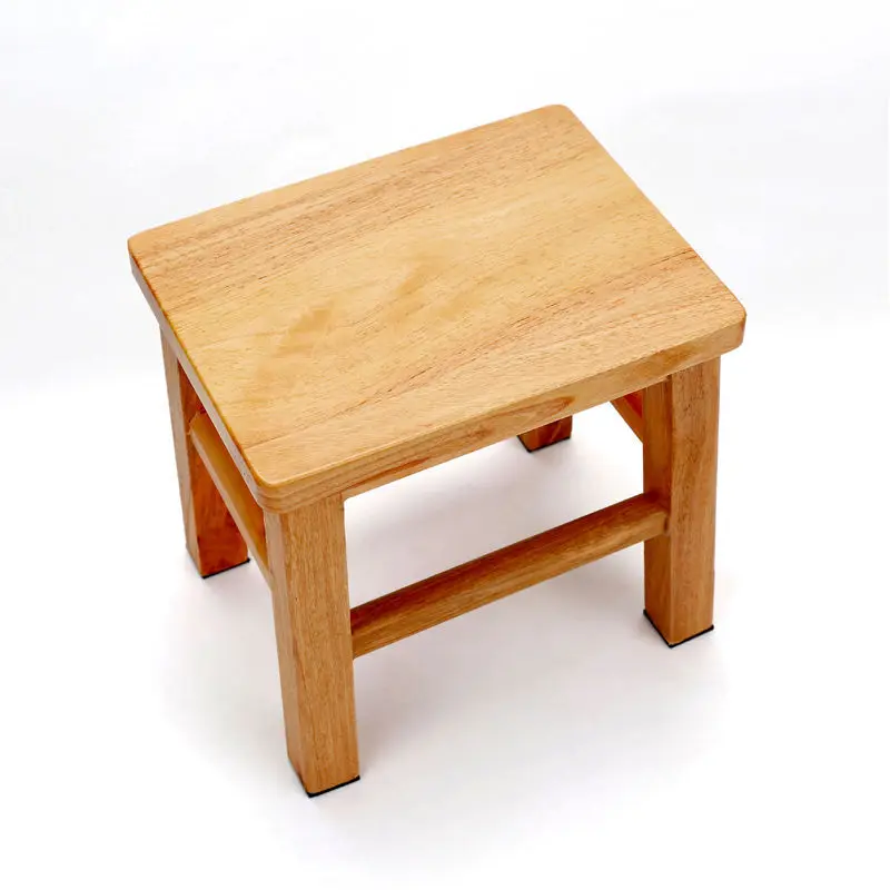 Oak solid wood stool home adult low stool oak small square stool wooden stool chair small wooden stool cold board chair