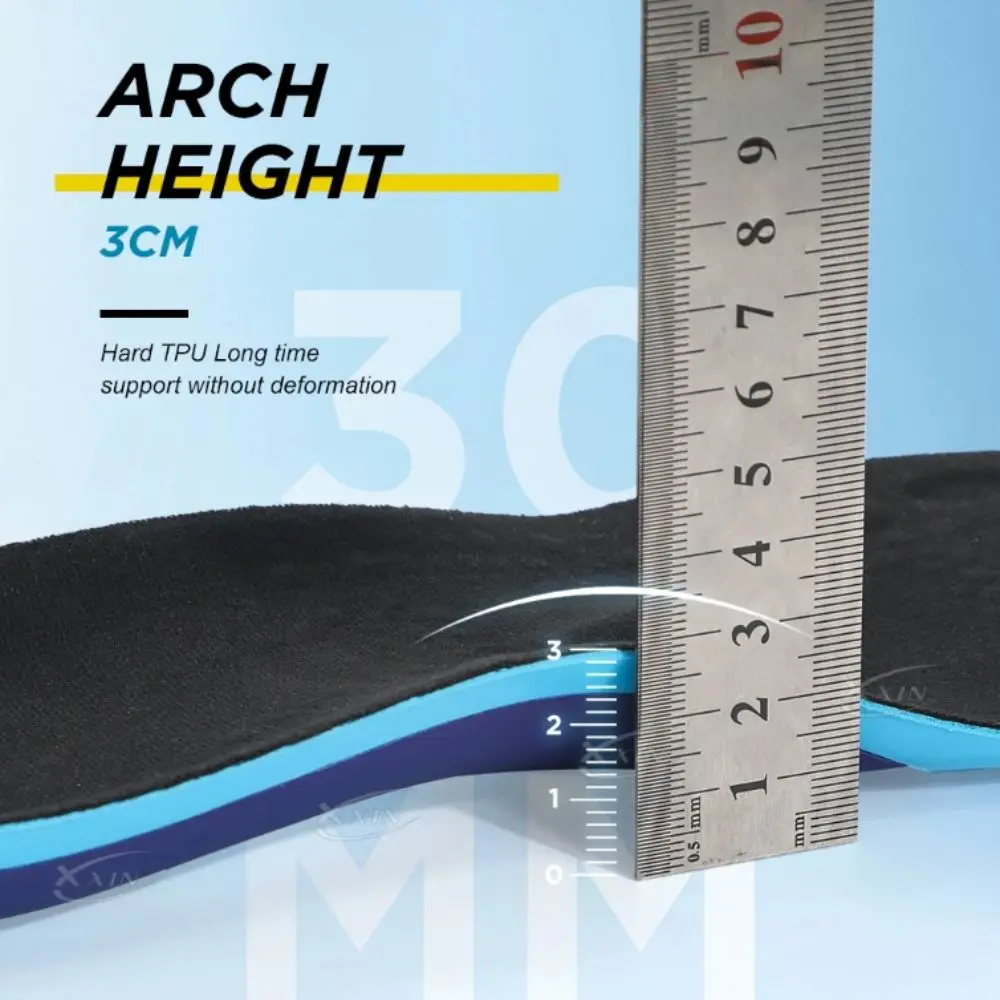 

Shock Absorption Orthotic Insoles Wear Resistant Thickened Arch Sports Insoles High Elastic Comfortable Support Foot Cushion