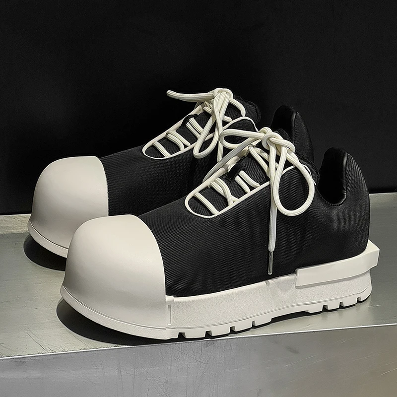 

Fashionable Men Casual Shoes Men Thick-soled Lace-up Comfortable Lightweight Sports Casual Brand Shoes Social Shoes Sizes 38-46