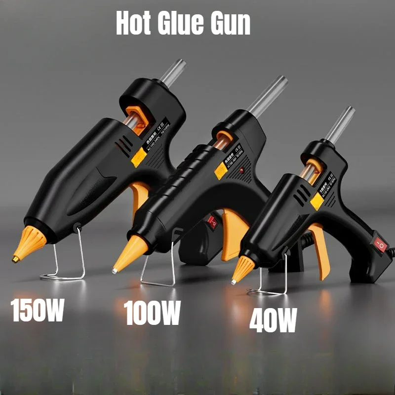 

40W Small Hot Melt Glue Gun for 7mm,100W/150W Hot Silicone Gun with 11mm Glue Sticks Handmade Children's DIY Craft Fast Heating