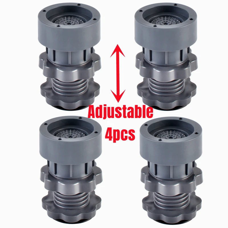 Almofadas dos pés da anti vibração de 4 pces para o secador de borracha da esteira da máquina de lavar roupa protetor de assoalho universal da
