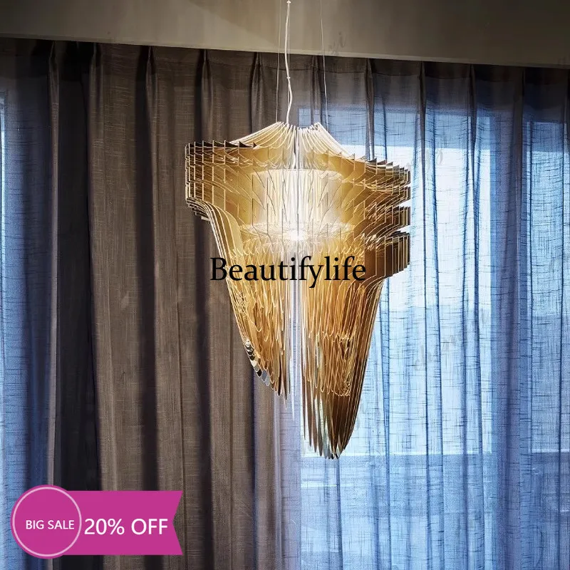 9344 Italian designer light luxury creative European staircase restaurant chandelier