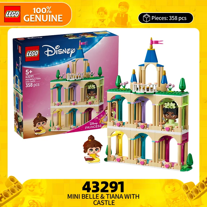 

LEGO Building Blocks Disney Series 43291 Mini Belle and Tiana with Castle Girls Puzzle Building Blocks Toy Gift