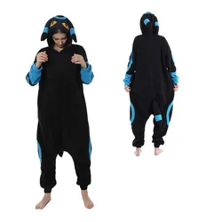 Footed Pajamas Kigurumi Onesie Cosplay Suit for Women Halloween Outfit Costume Couple Christmas Sleepwear One-Piece Pijamas