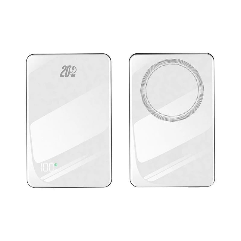 10000mAh Ultra Slim Magnetic Wireless Power Bank Portable Mini Spare Battery for Apple Watch for iPhone 16 15 14 13 12