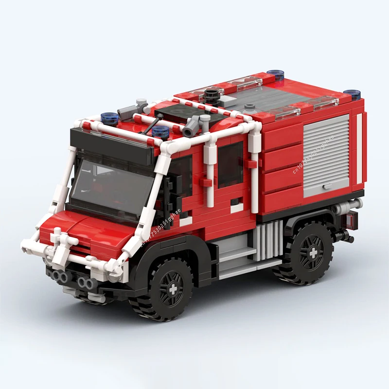 MOC Building Blocks nuovo tipo Wildland Fire Engine City Vehicle Model Bricks set assemblare Display giocattoli per bambini Puzzle Gifts