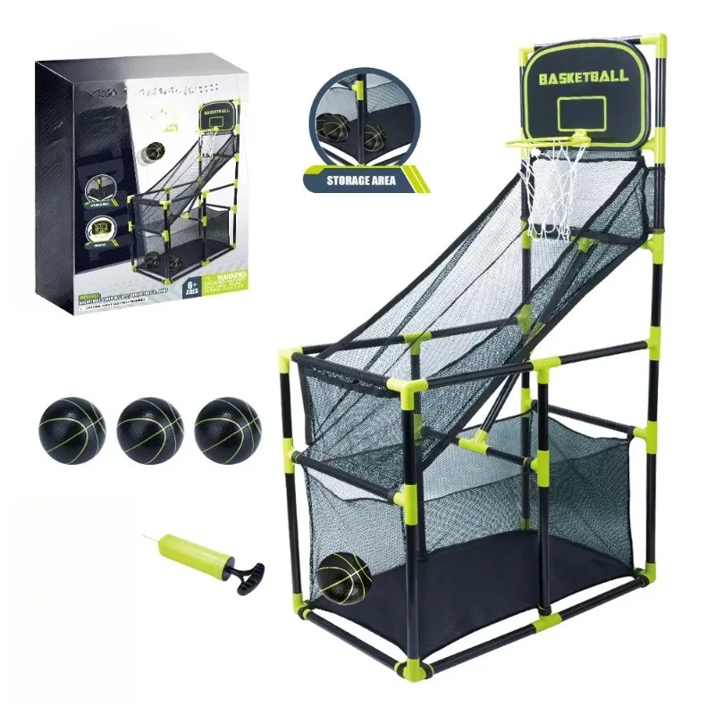 

Children's plastic basketball arcade game portable basketball projector with children's sports toy storage function