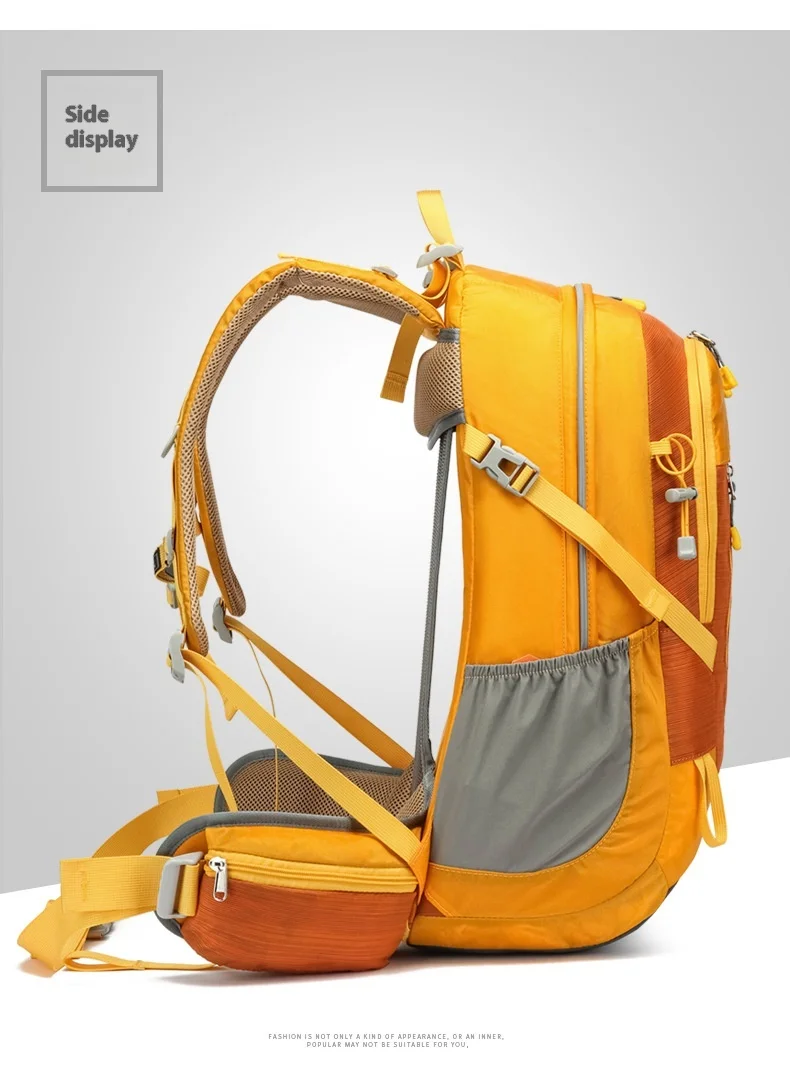 Nylon Wasserdichter Rucksack Casual Outdoor 35L Große Kapazität Reiserucksäcke Wandern Camping Bergsteigen Tasche Jugend Sporttaschen – Detail 23
