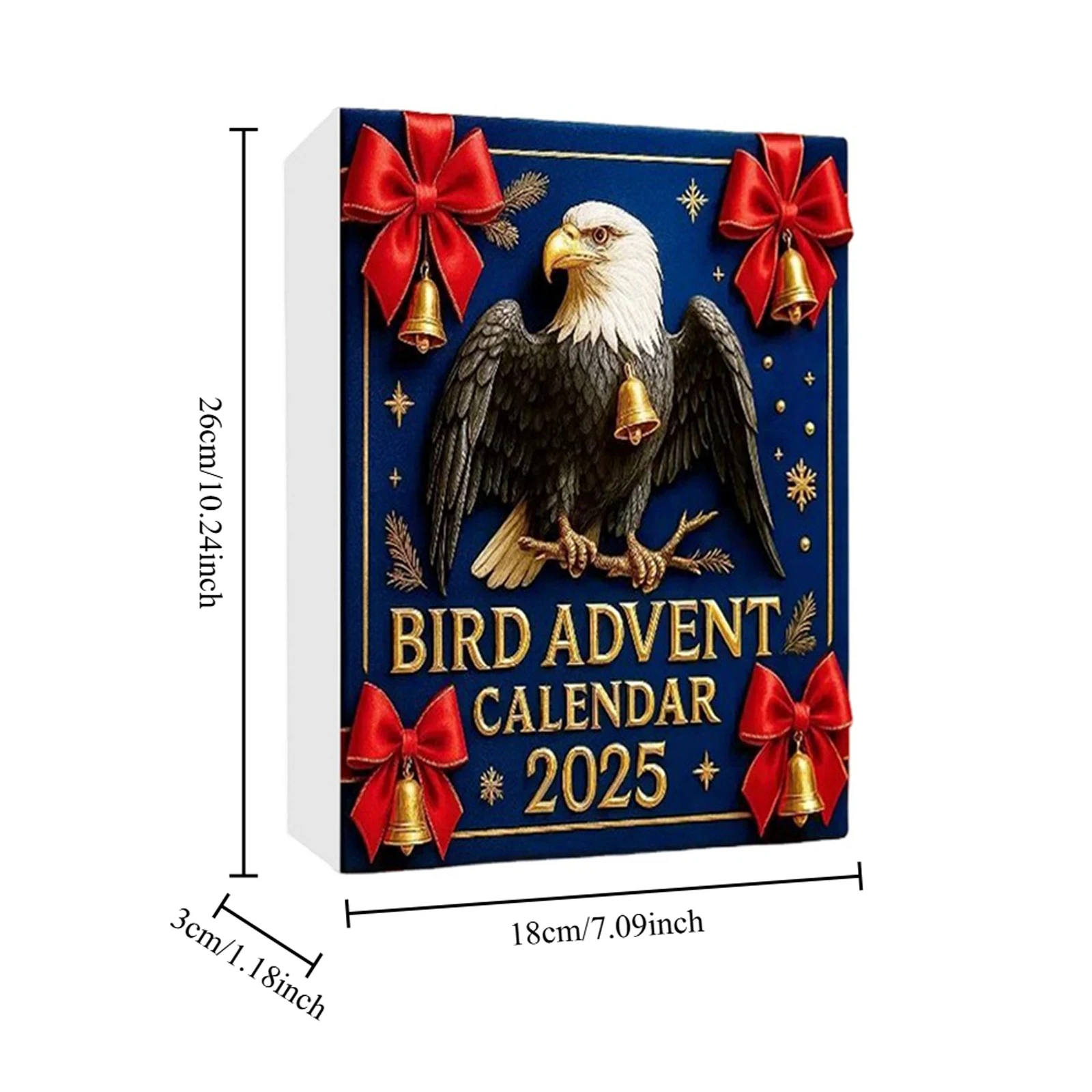 Рождественский календарь обратного отсчета с птицами, 2D акриловые подвесные украшения, Адвент-календарь обратного отсчета, праздничный подарок для любителей птиц и семьи