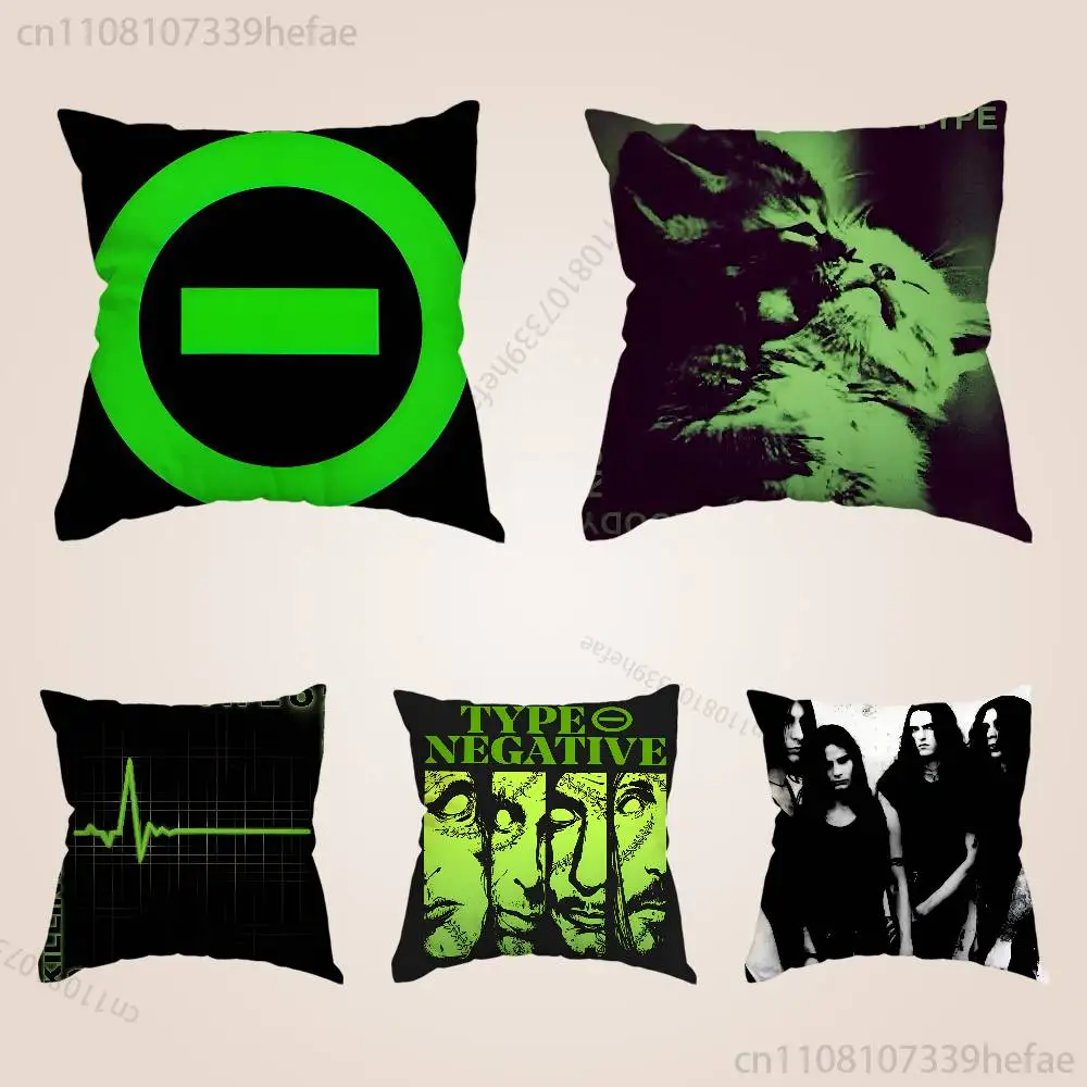 

T-Type O N-Negative Pillow Case Plush Pillow Cases Home Decoration Pillow Cover for Sofa Bed Chair Living Room