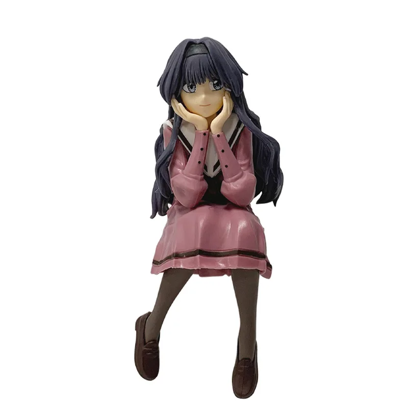 14cm Anime Figure Kaoruko Waguri Sitting Posture Noodle‑Stopper Series PVC Model Beautiful Girl Desktop Decoration Model Toy view 3