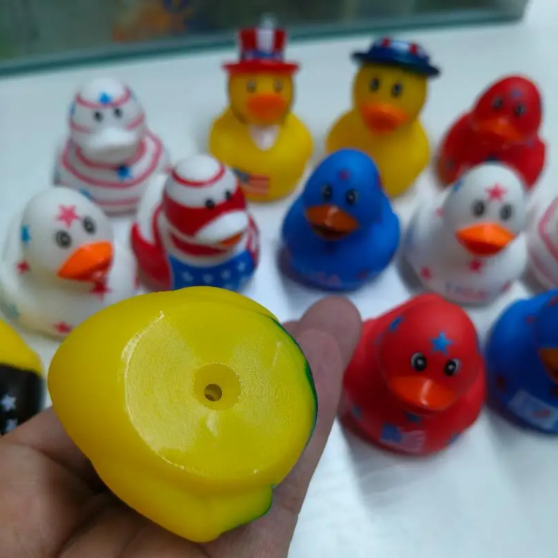 Pato decorativo de goma para niños, 5-30 piezas de agua de juguete, 5cm, para fiestas