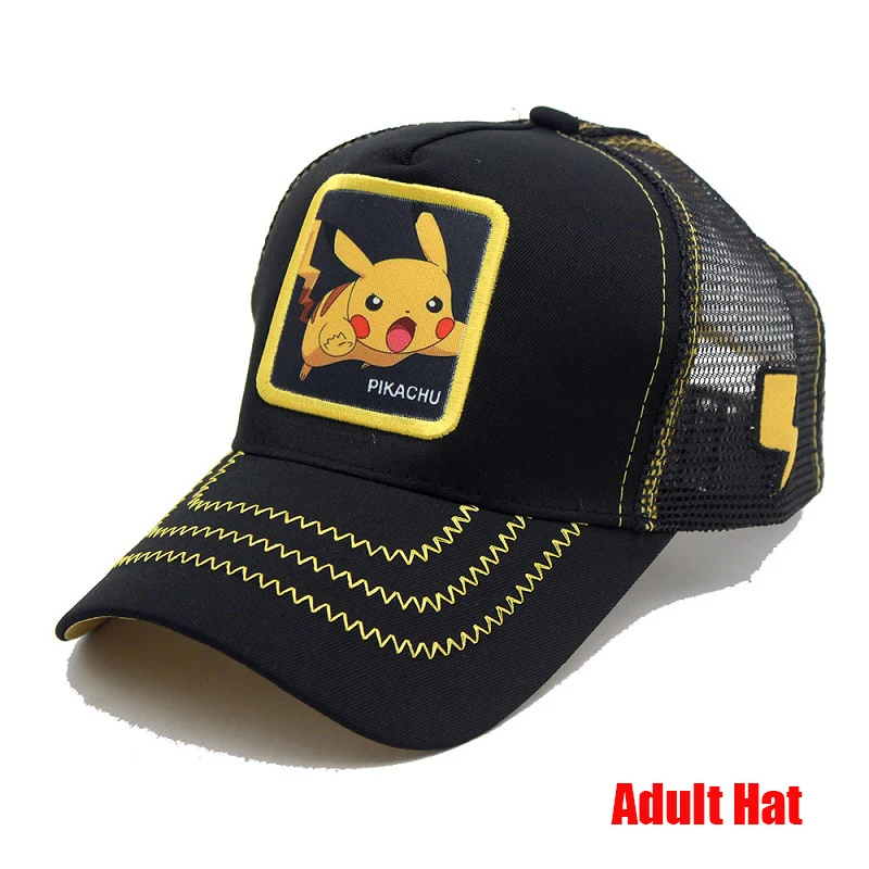 Anime Figuur Pokemon Baseball Cap Pikachu Hoed Verstelbare Pokemon Cosplay Hip Hop Cartoon Volwassen Hoeden Jongen Meisje Kinderen Verjaardagscadeautjes