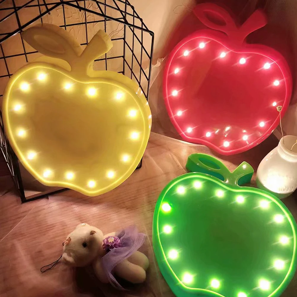 โคมไฟตั้งโต๊ะ LED รูปทรงแอปเปิ้ล สำหรับห้องนอน ตกแต่งบ้าน