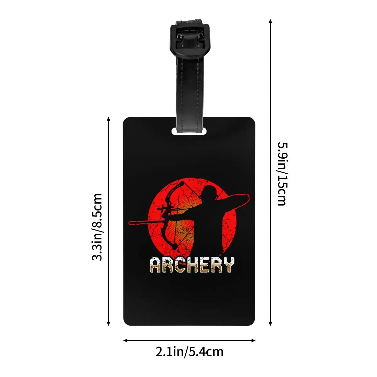 Archery Archer Luggage Tag Hunting Sport Suitcase Baggage Privacy Cover ID Label